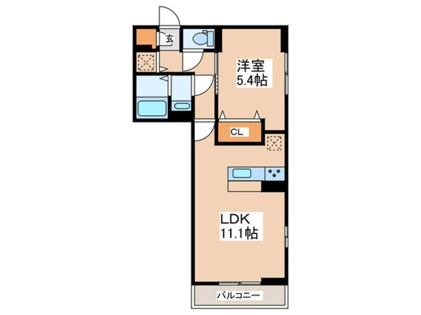 間取図 Dスクエア金森東