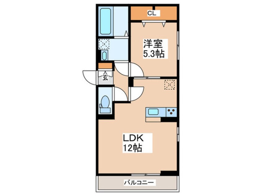 間取図 Dスクエア金森東