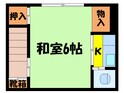 奈良荘の間取図