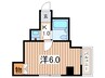 フィオリ－レ・サ－ラ 1Kの間取り