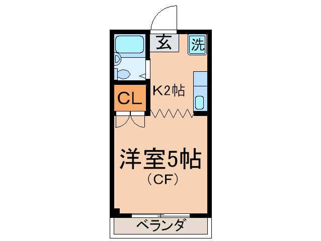 間取り図 第５サン・オカベビル