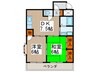 メゾンドハル 2DKの間取り