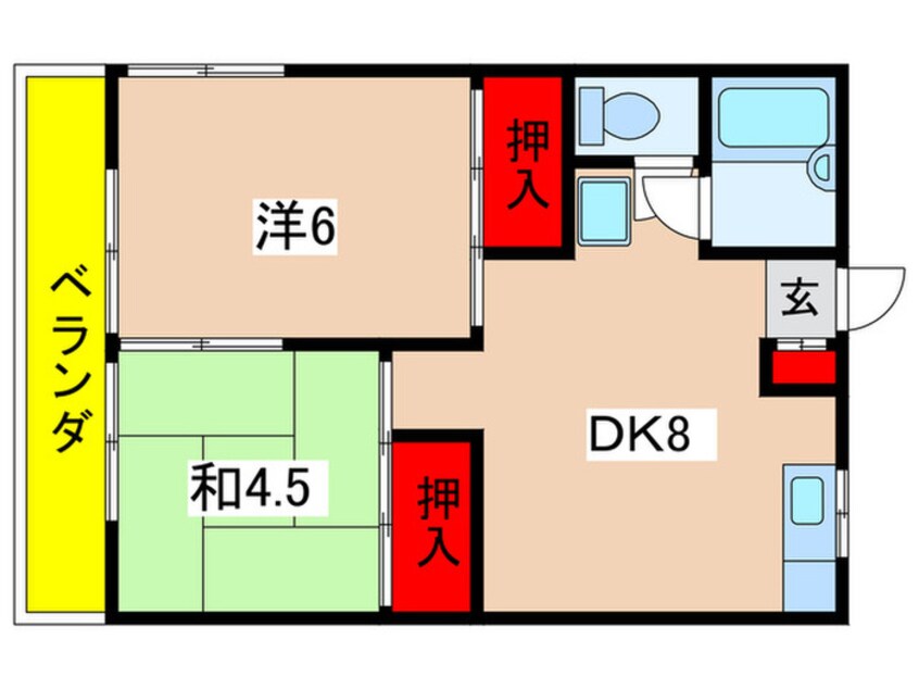 間取図 レジデンス光和１１２