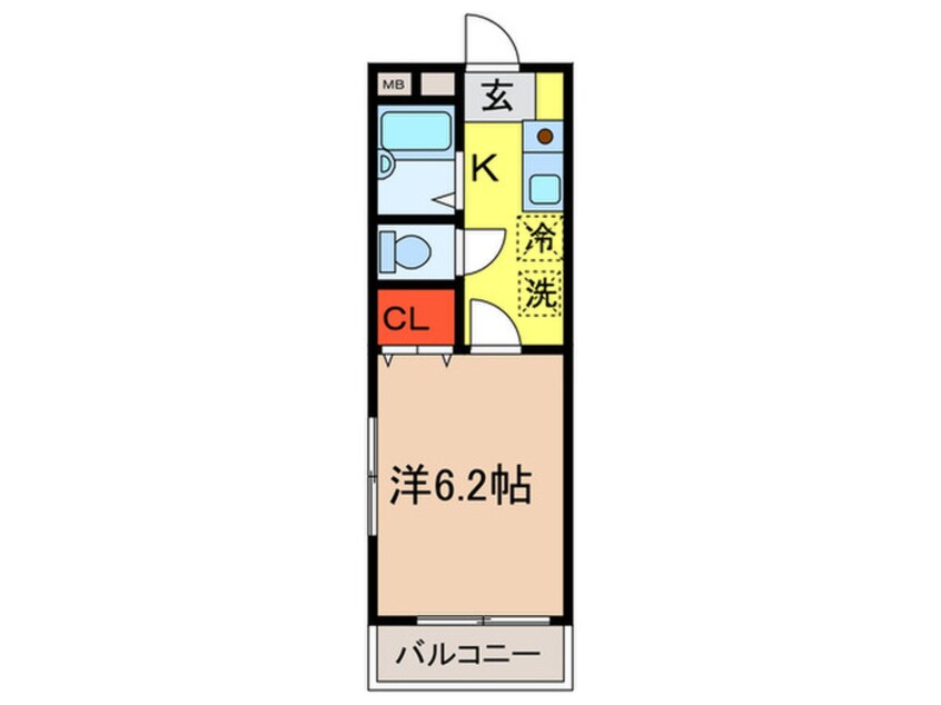 間取図 クレ－ルさぎのみや