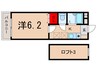 クレ－ルさぎのみや 1Kの間取り