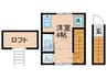 サークルハウス江古田弐番館 1Rの間取り