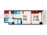 Brillia ist町屋 1DKの間取り