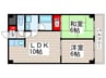 アネックス仲松 2LDKの間取り
