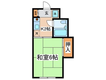 間取図 メ－ゾンタマ２