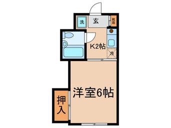 間取図 メ－ゾンタマ２