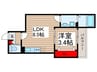 AJA京成大久保 1LDKの間取り