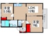 ア－バンヒル妙典Ｃ 2LDKの間取り