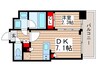 ＨＦ八広レジデンス 1DKの間取り