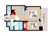ＨＦ八広レジデンス 1DKの間取り