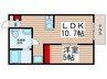 Confort City Masuo 1LDKの間取り