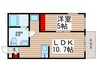 Confort City Masuo 1LDKの間取り