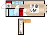 ベルピア常盤平1 1Rの間取り