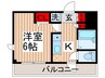 プライムアーバン行徳駅前Ⅱ 1Kの間取り