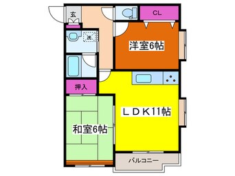 間取図 ベルエア・ガーデン