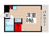 ラ・ペ所沢 1Rの間取り