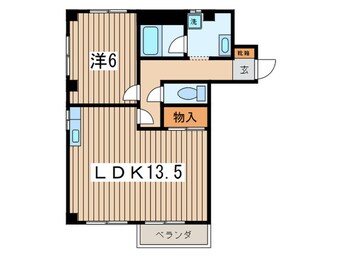 間取図 コーポ立花