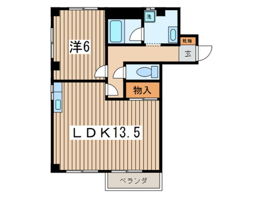 間取図 コーポ立花