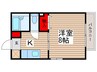 サンルグラン 1Kの間取り