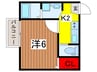 Ｍａｙ　ｂｒｅｅｚｅ 1Kの間取り