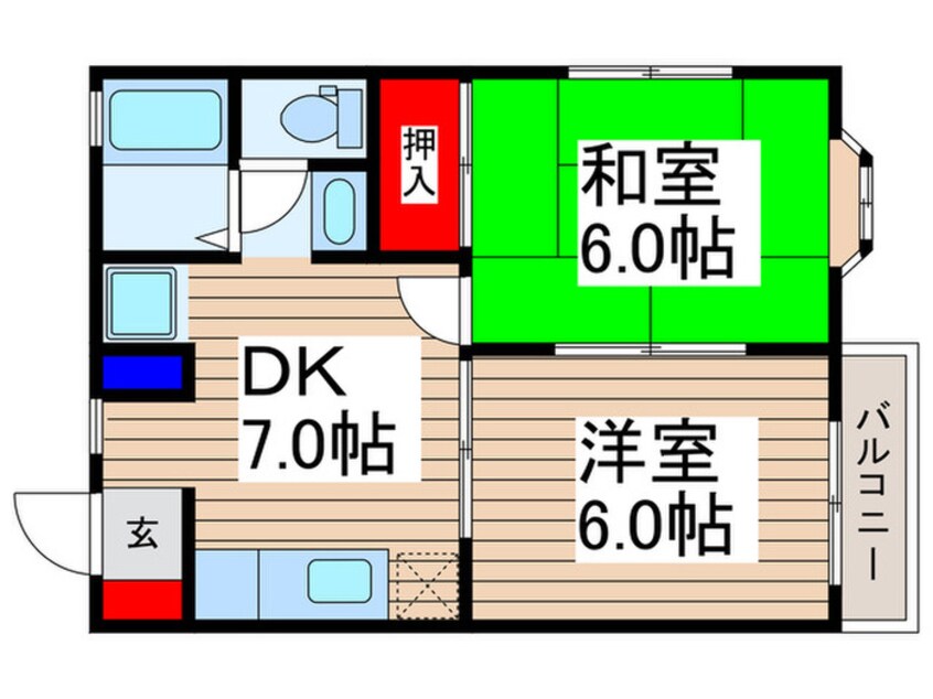 間取図 デュークＭ＆Ｓ　Ａ棟