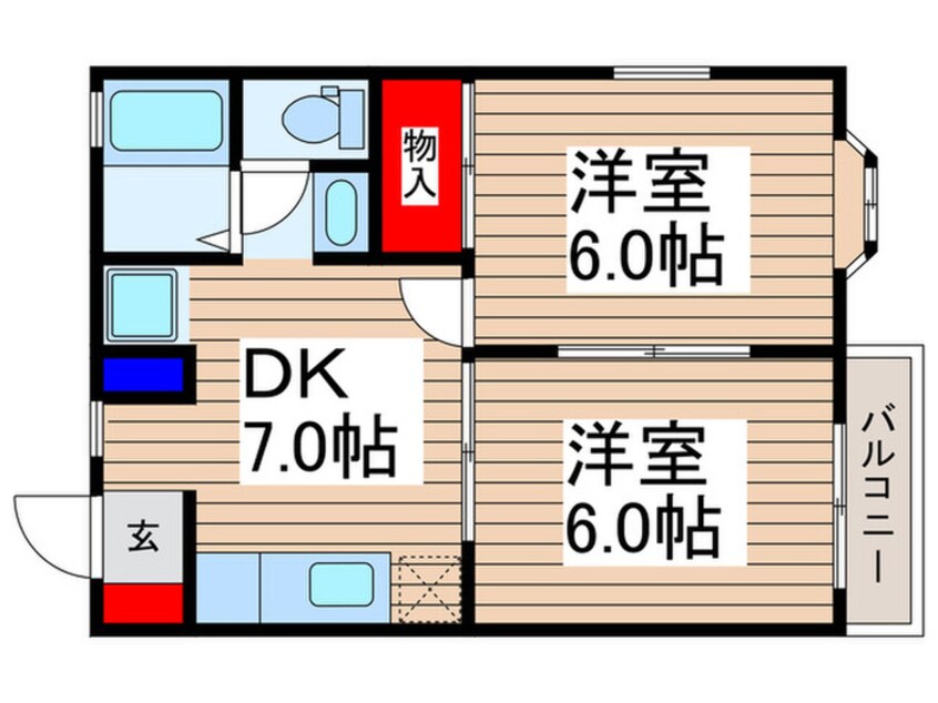 間取図 デュークＭ＆Ｓ　Ａ棟
