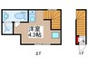 mitia terrace東川口 1Rの間取り