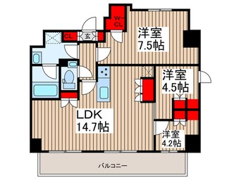 間取図 クレストコート上野