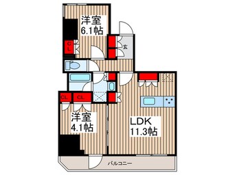 間取図 クレストコート上野