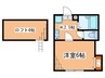 ラヴァンドゥ 1Kの間取り