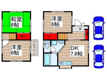 間取図 青葉台貸家