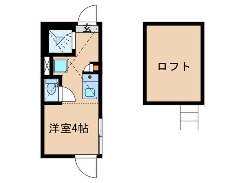 間取図 クレシェンド学芸大学