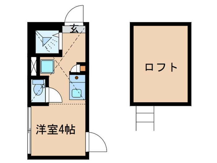 間取り図 クレシェンド学芸大学