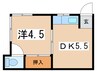 萩原荘 1DKの間取り