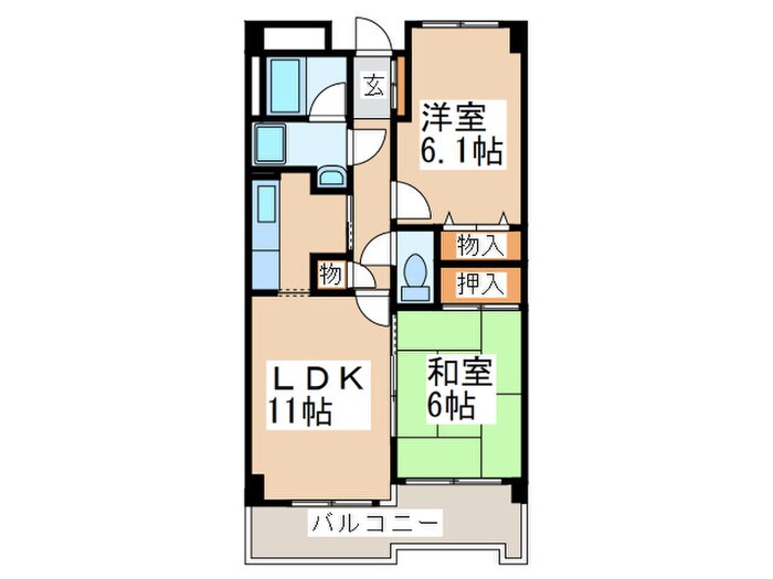 間取り図 ボナ－ルもえぎ野