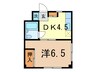 コーポ畠山 1DKの間取り