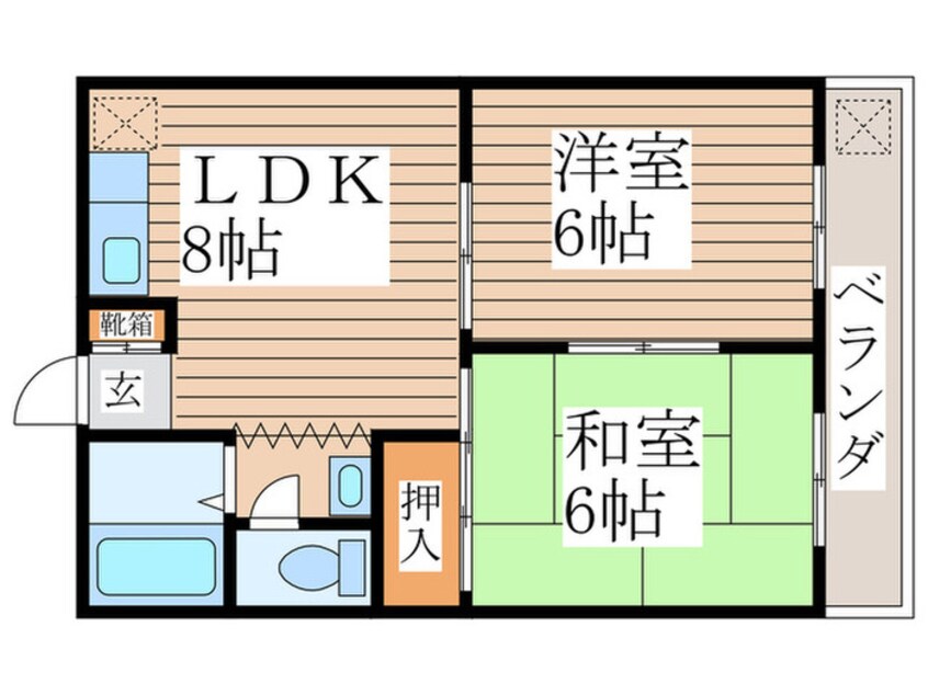間取図 第２グランドール福生