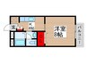 グランディ－ル篠篭田 1Kの間取り