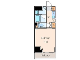 間取図 クレストコート白金高輪