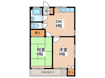 間取図 第二都マンション１Ｆ