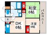 久五ビル 2DKの間取り