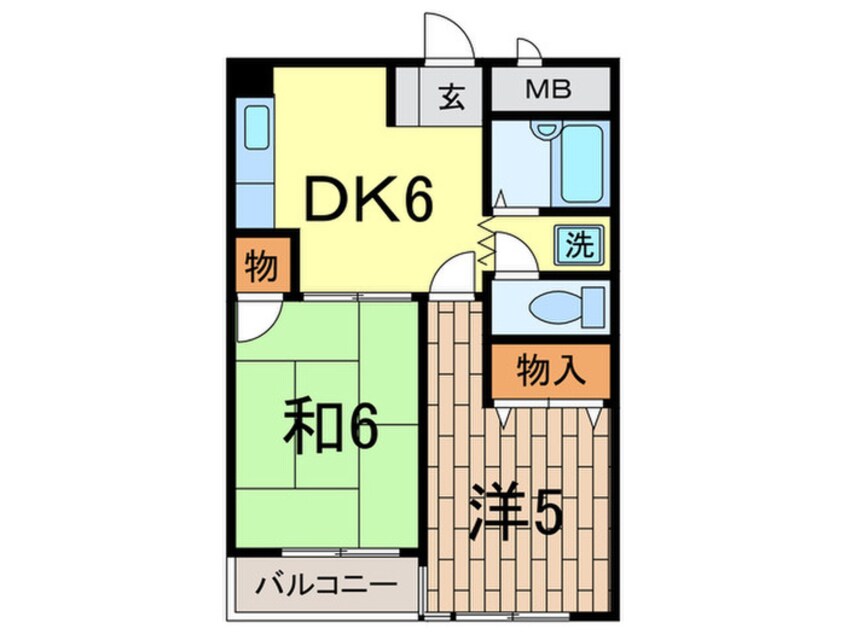 間取図 ドミール洗足池