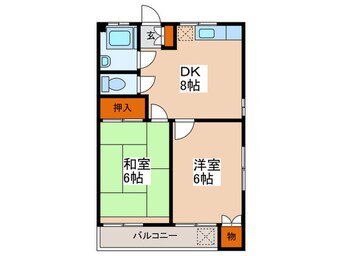 間取図 第二都マンション３Ｆ