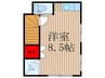 堀山設備株式会社所有２Ｆ部分 1Rの間取り