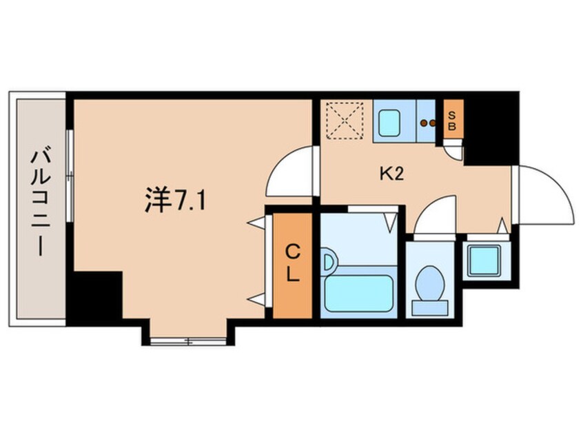 間取図 K＆W西新橋