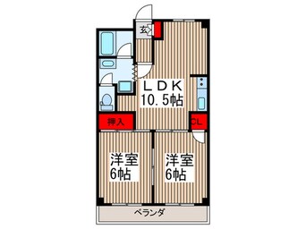 間取図 リリ－ズタウン